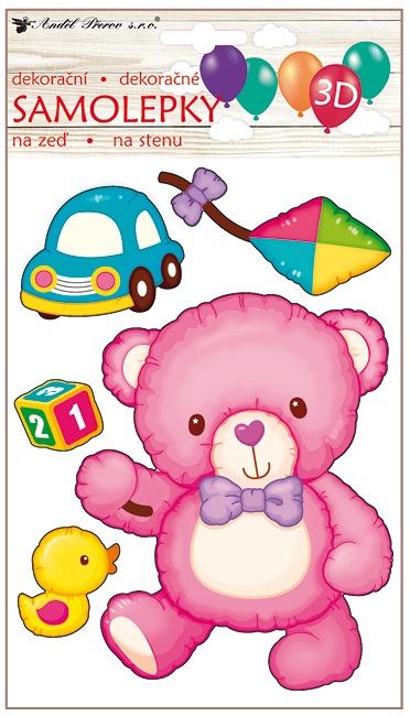 3d teddy bear stickers