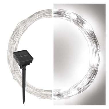 Solar Lighting Chain 12 m - 120 LED COLD WHITE