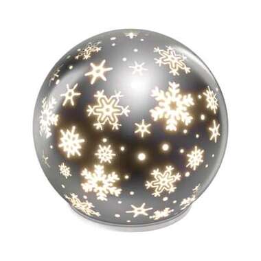 LED Lighting Glass Ball 10 LEDs, WARM WHITE