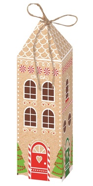 Gift Box House with Glitter 9 x 36 x 9 cm