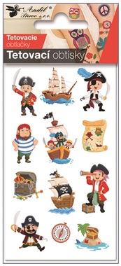 Tattoo Stickers 7,5 x 12 cm - Pirates