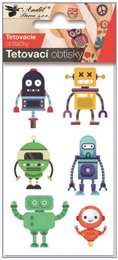 Tattoo Stickers 7,5 x 12 cm - Robots