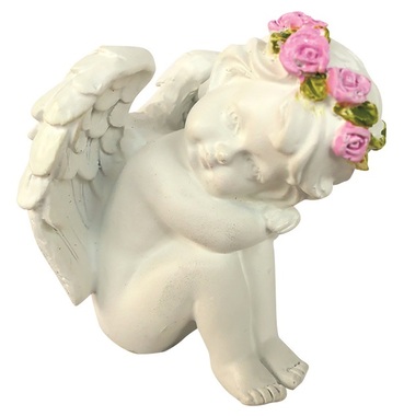 Polyresin Angel to stand 8 x 10 x 8 cm