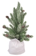 Tree in White Bag with snow effect 40 cm