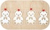 Wooden Stencil Christmas 8 cm, 4 pcs Bag, BEAR