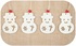 Wooden Stencil Christmas 8 cm, 4 pcs Bag, SNOWMAN