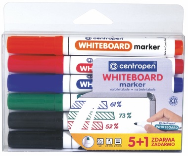 Set of Markers on White Board