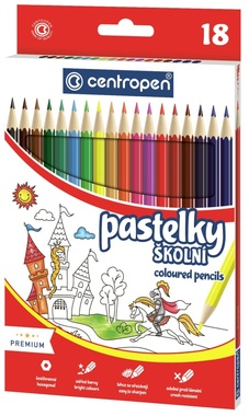 Premium School Crayons 18 pcs