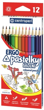 Ergo School Crayons Premium, 12 pcs