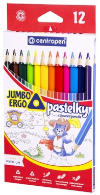 JUMBO School Crayons, 12 pcs