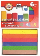 Colored School Chalks, 6 pcs