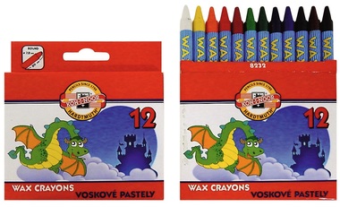 Colorful School Wax Crayons, 12 pcs