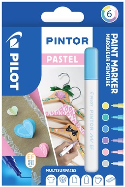 Pilot Pintor Pastel 0,7 mm, 6 pcs