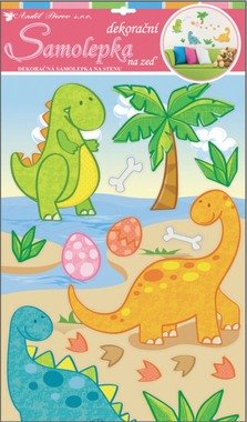 Wall Sticker 58x32 cm, Dinosaurs