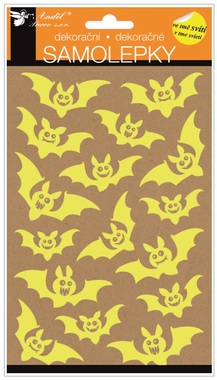 Sticker Glow in the Dark 14x25 cm, Bats