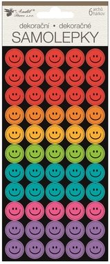 Sticker Smiley Faces 6 sheets/300 pcs 9,5 x 21 cm  