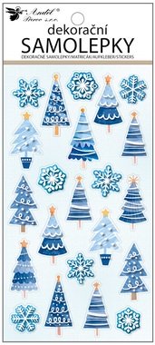 Xmas Trees Stickers 10 x 21 cm