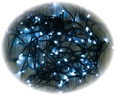 Christmas LED lights 50m-500 LED white lights+5 m cord