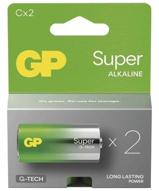 Alkaline Battery LR14 (C), 1,5 V, 2 pcs