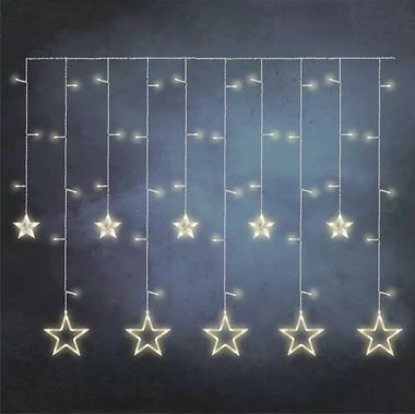 115LED CURTAIN STARS WW