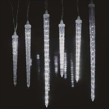 Icicles with Falling Effect Chain 2 m, 6 pcs, 160 LED COLD WHITE