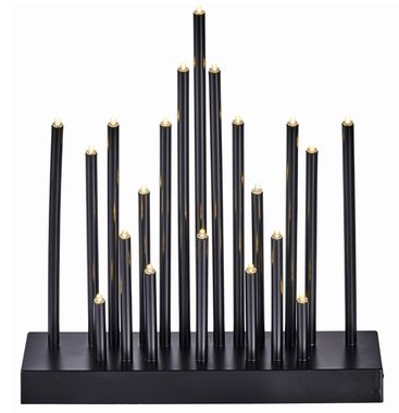 20LED CANDLE STAND BLACK WW