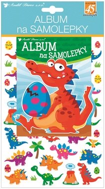 Sticker Album Dinos + 45 holographic stickers 16 x 29 cm