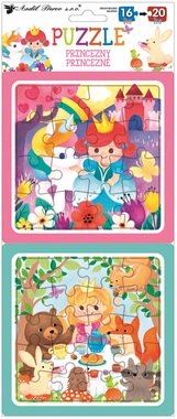 Puzzle Princess 2xsets 15x15 cm, 16+ 20 pcs