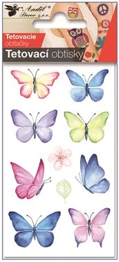 Tattoo Stickers 7,5 x 12 cm - Butterflies