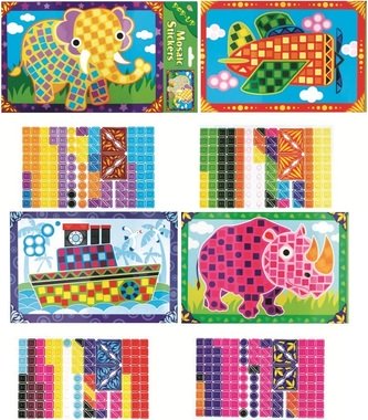 Mosaic Playset with Stickers 17x31cm, assrt.motives