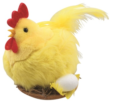 Plush Hen 10 cm, Yellow