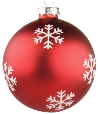 Glass Baubles 8 cm, set of 4 pcs