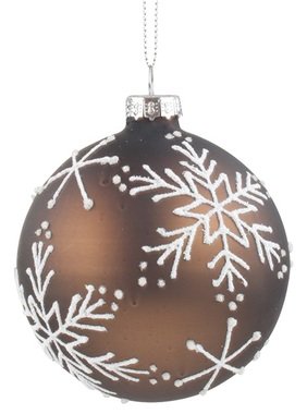 Glass Christmas Balls 8 cm, set of 4 pcs