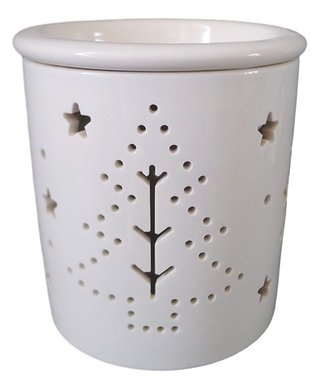 Porcelain Aroma Lamp w/Tree  9 x 11 cm