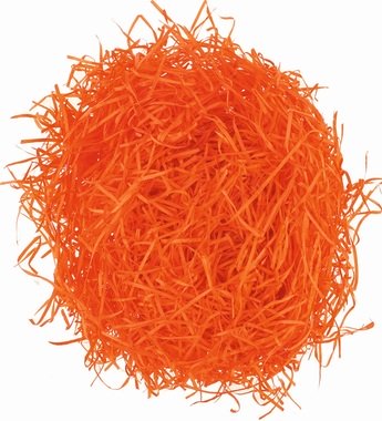 Wood Wool for Decoration 50 g, Orange