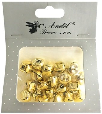 Gold Metal Bells 1,5 cm 20 pcs 