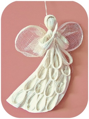 Flying Abaca Angel 20 cm