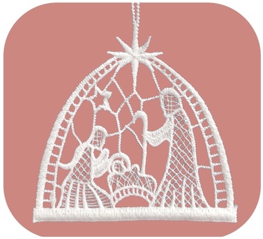 Lace Nativity 9 cm