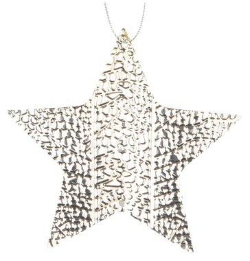 Hanging Silver Star 10 cm