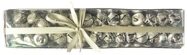 Jingle Bells 1,5 cm, 39 pcs in a box, Silver