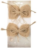 Jute Bow 10 cm, 2 pcs