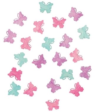 Wooden Butterflies 2 cm, 24 pcs 