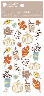 Pumpkin Stickers Plastic 10 x 21.5 cm