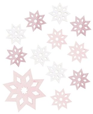 Wooden Snowflakes 4 cm, 12 pcs