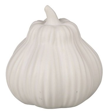 Porcelain Pumpkin standing 8 x 8 cm White