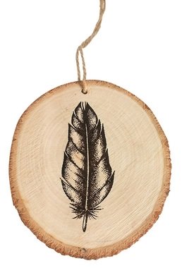 Hanging Wooden Decoration 10 cm