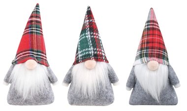 Standing Gnome with Pattern Hat 17 cm