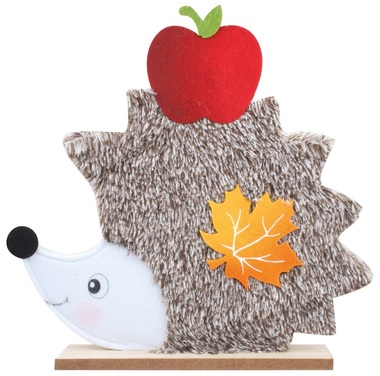 Felt Hedgehog Lying Brown 30 cm 