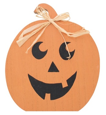 Standing Wooden Pumpkin 16,5 cm