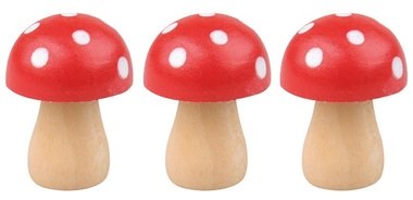 Wooden Toadstool 3 cm, 3 pcs